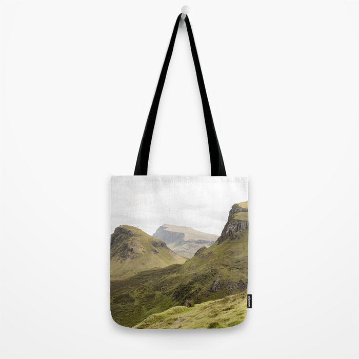 Quiraing Landscape | Nature Travel Photography Art Print | Isle of Skye in Scotland Tote Bag Gallery Image 2