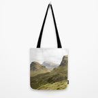 Quiraing Landscape | Nature Travel Photography Art Print | Isle of Skye in Scotland Tote Bag Gallery Image 2