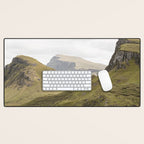 Quiraing Landscape | Nature Travel Photography Art Print | Isle of Skye in Scotland Desk Mat Gallery Image 1