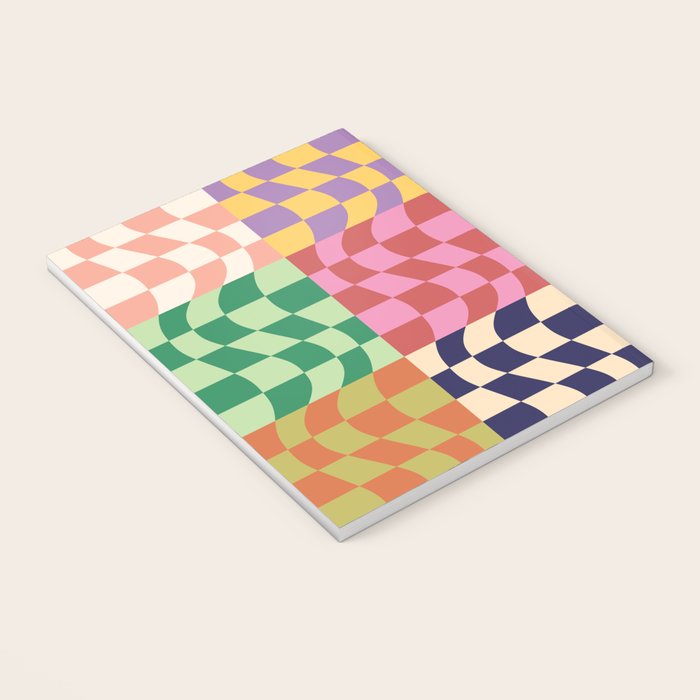 Colorful Checker Patchwork Notebook Gallery Image 3