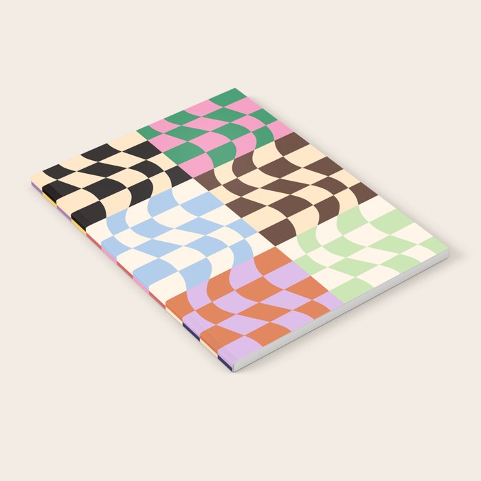 Colorful Checker Patchwork Notebook Gallery Image 2