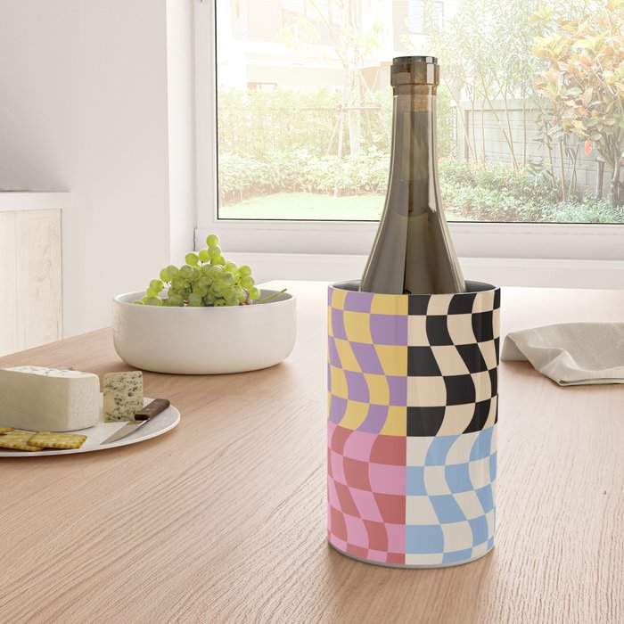 Colorful Checker Patchwork Wine Chiller Gallery Image 4