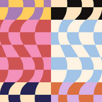 Colorful Checker Patchwork Coffee Mug Gallery Image 2