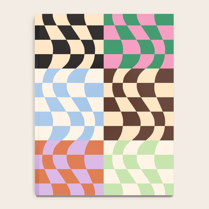 Colorful Checker Patchwork Notebook Gallery Image 4