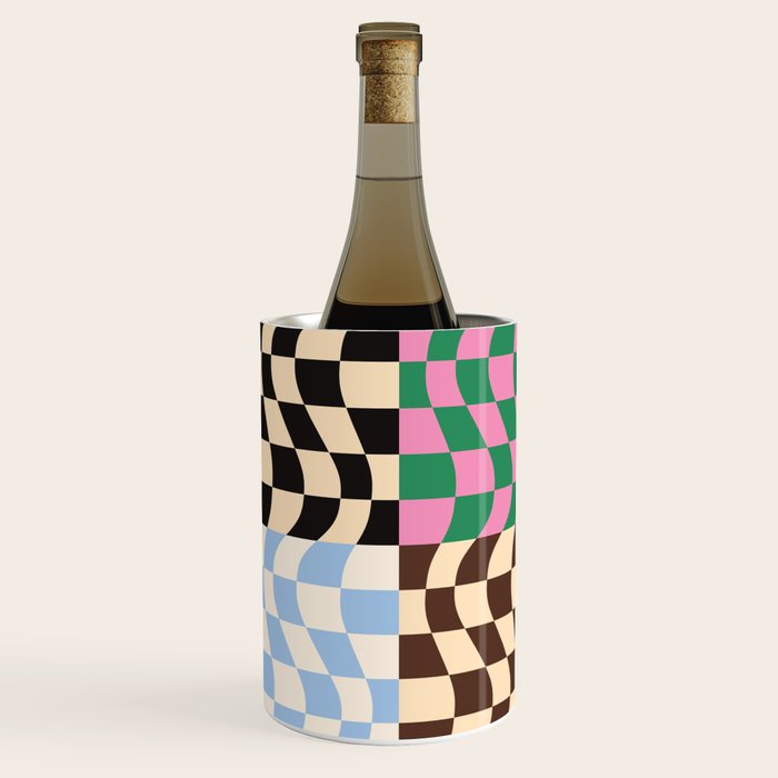 Colorful Checker Patchwork Wine Chiller Gallery Image 3
