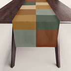 Bold Earthy Checks Pattern - Large VI Table Runner Gallery Image 1