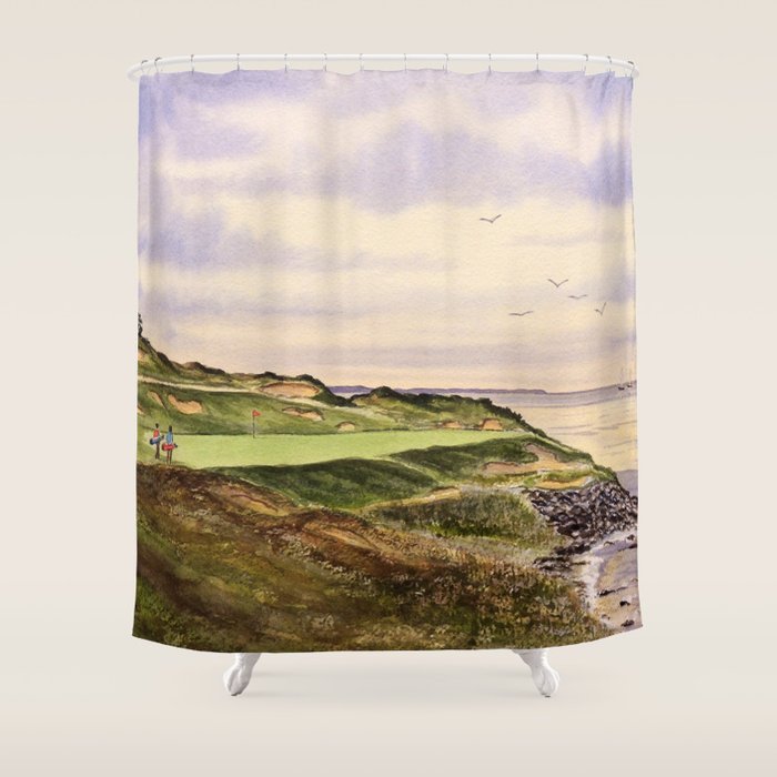 Whistling Straits Golf Course Hole 7 Shower Curtain Gallery Image 1