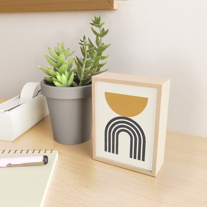 Mid century modern - half sun arch Mini Art Print Gallery Image 2