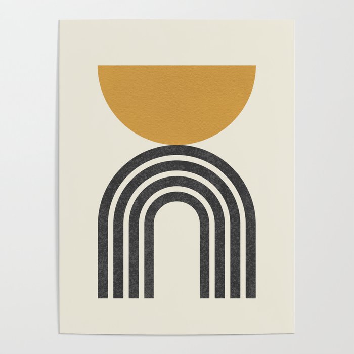 Mid century modern - half sun arch Poster Gallery Image 4