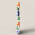 Colorful retro flower art pattern iPhone Case Gallery Image 2