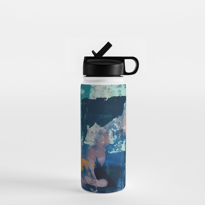 The Peace of Wild Things: a vibrant abstract piece in a variety of colors by Alyssa Hamilton Art Water Bottle Gallery Image 1