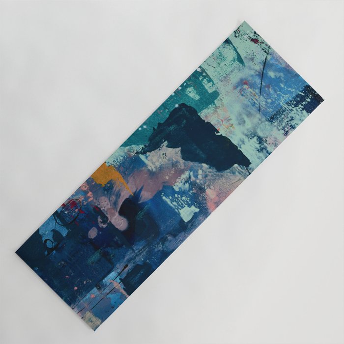 The Peace of Wild Things: a vibrant abstract piece in a variety of colors by Alyssa Hamilton Art Yoga Mat Gallery Image 1