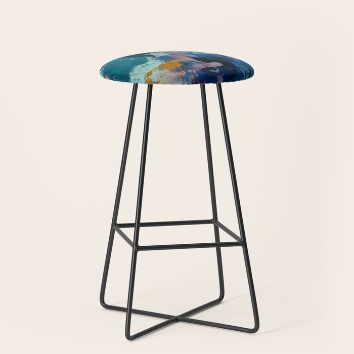 The Peace of Wild Things: a vibrant abstract piece in a variety of colors by Alyssa Hamilton Art Stool Gallery Image 1