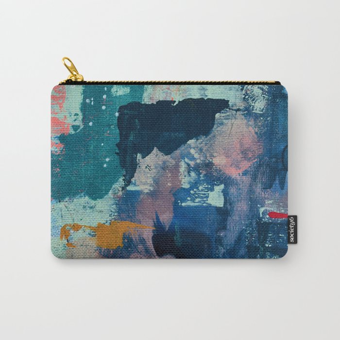 The Peace of Wild Things: a vibrant abstract piece in a variety of colors by Alyssa Hamilton Art Carry All Pouch Gallery Image 1