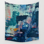 The Peace of Wild Things: a vibrant abstract piece in a variety of colors by Alyssa Hamilton Art Wall Tapestry Gallery Image 4