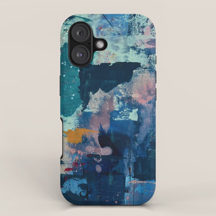 The Peace of Wild Things: a vibrant abstract piece in a variety of colors by Alyssa Hamilton Art iPhone Case Gallery Image 1