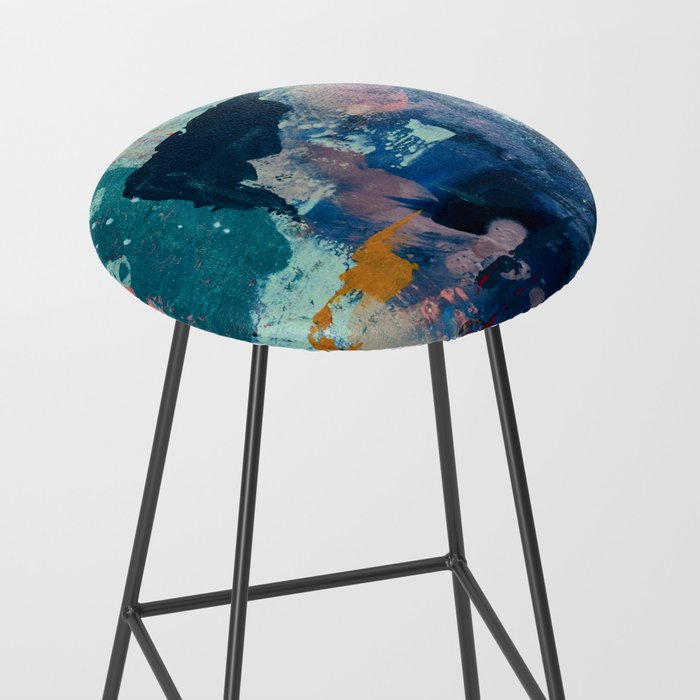The Peace of Wild Things: a vibrant abstract piece in a variety of colors by Alyssa Hamilton Art Stool Gallery Image 2