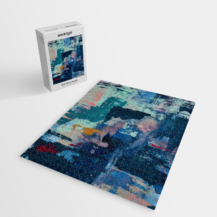 The Peace of Wild Things: a vibrant abstract piece in a variety of colors by Alyssa Hamilton Art Jigsaw Puzzle Gallery Image 2