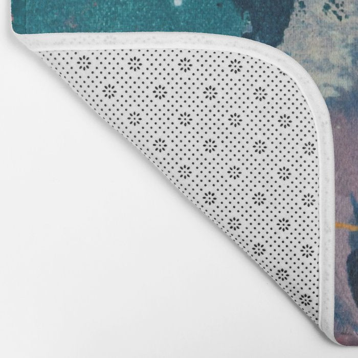 The Peace of Wild Things: a vibrant abstract piece in a variety of colors by Alyssa Hamilton Art Bath Mat Gallery Image 2