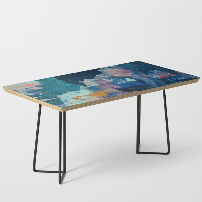 The Peace of Wild Things: a vibrant abstract piece in a variety of colors by Alyssa Hamilton Art Coffee Table Gallery Image 1
