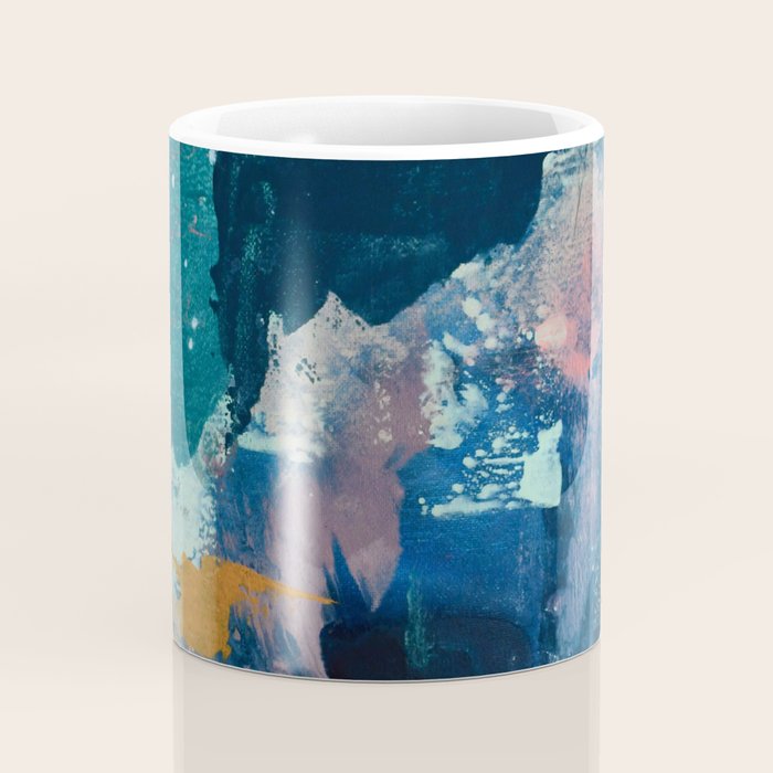 The Peace of Wild Things: a vibrant abstract piece in a variety of colors by Alyssa Hamilton Art Coffee Mug Gallery Image 4