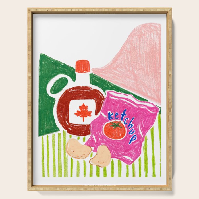 Ketchup Chips and Maple Syrup Serving Tray Gallery Image 1