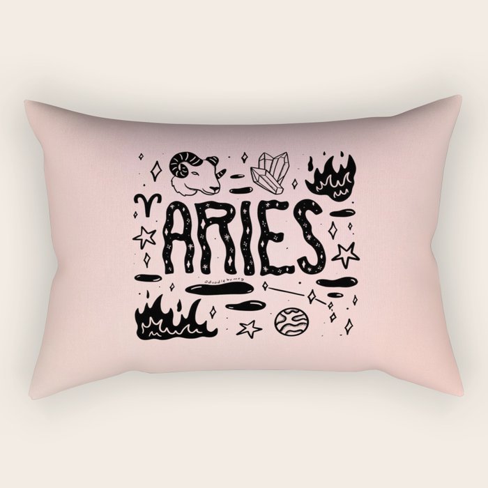 Celestial Aries Rectangular Pillow Gallery Image 2