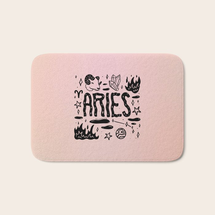 Celestial Aries Bath Mat Gallery Image 1