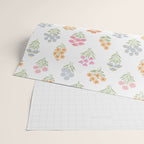 Delicate Hand-Drawn Pastel Floral Meadow Wildflowers  Wrapping Paper Gallery Image 2