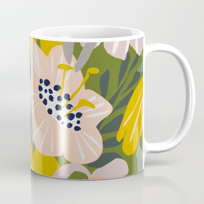 Cozy collection: mix and match happy florals Green love Coffee Mug Gallery Image 1