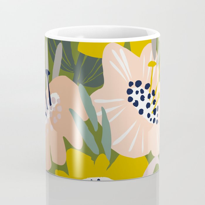 Cozy collection: mix and match happy florals Green love Coffee Mug Gallery Image 4