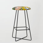Cozy collection: mix and match happy florals Green love Stool Gallery Image 1