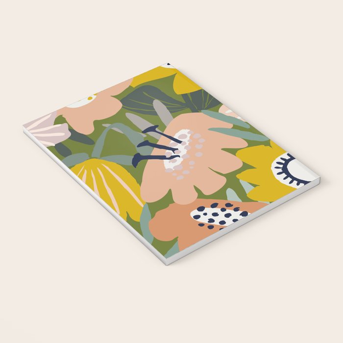 Cozy collection: mix and match happy florals Green love Notebook Gallery Image 3