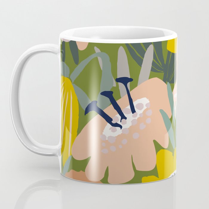 Cozy collection: mix and match happy florals Green love Coffee Mug Gallery Image 3