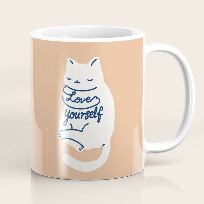 Love Yourself Cat Coffee Mug Gallery Image 1