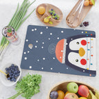 Christmas Penguin with fairy lights no2 Cutting Board Gallery Image 2