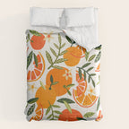 Orange Blooms â White Palette Comforter Gallery Image 6