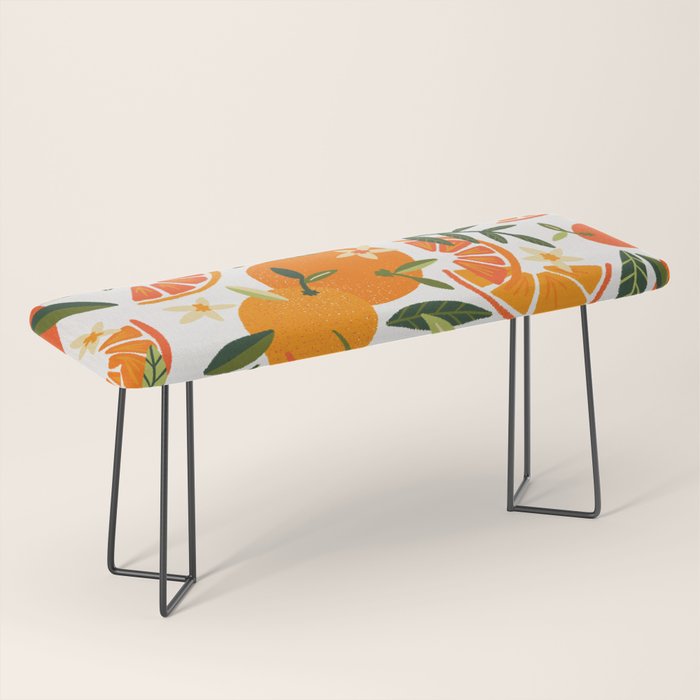 Orange Blooms - White Palette Bench Gallery Image 1