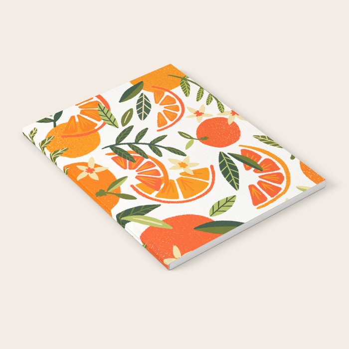 Orange Blooms - White Palette Notebook Gallery Image 2