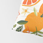 Orange Blooms - White Palette Pillow Sham Gallery Image 4
