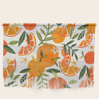 Orange Blooms - White Palette Wall Hanging Gallery Image 1