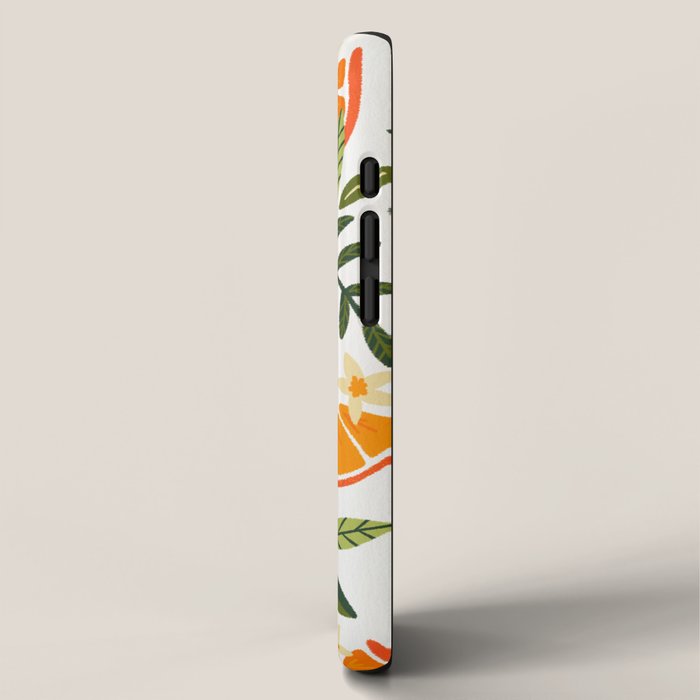 Orange Blooms - White Palette iPhone Case Gallery Image 2