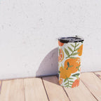 Orange Blooms - White Palette Travel Mug Gallery Image 4