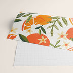 Orange Blooms - White Palette Wrapping Paper Gallery Image 2