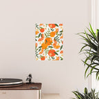Orange Blooms - White Palette Poster Gallery Image 2