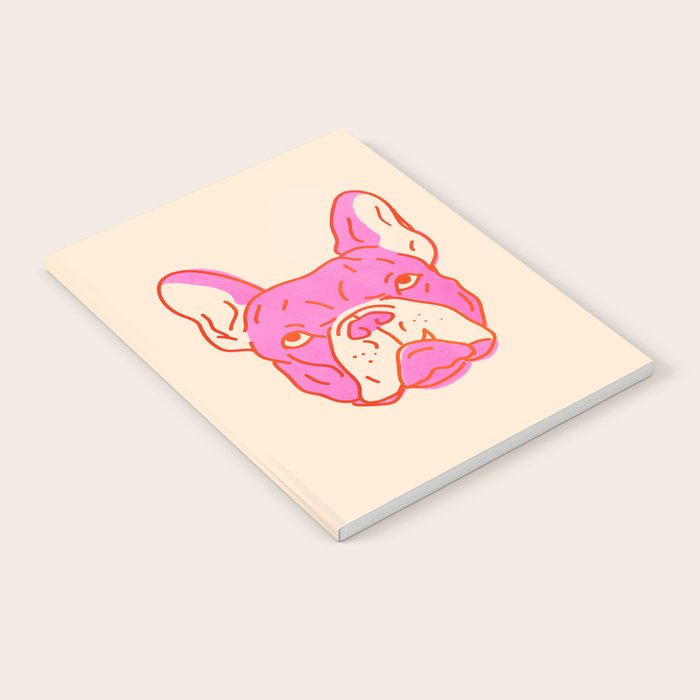 Hot Pink Bulldog Notebook Gallery Image 2