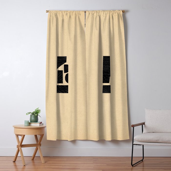 Minimalist abstract geometric Window Curtain Gallery Image 1