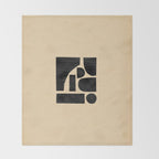 Minimalist abstract geometric Throw Blanket Gallery Image 2