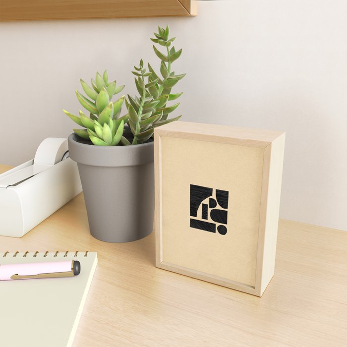 Minimalist abstract geometric Mini Art Print Gallery Image 2