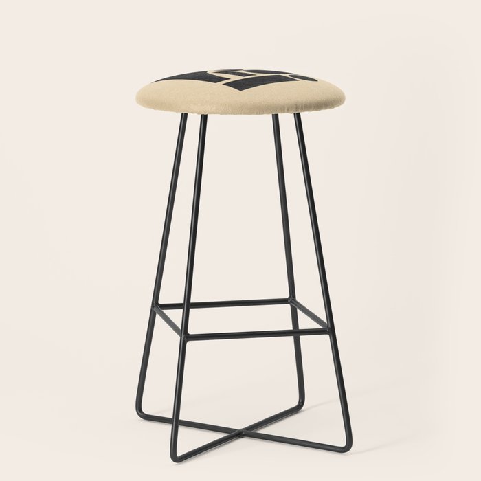 Minimalist abstract geometric Stool Gallery Image 1